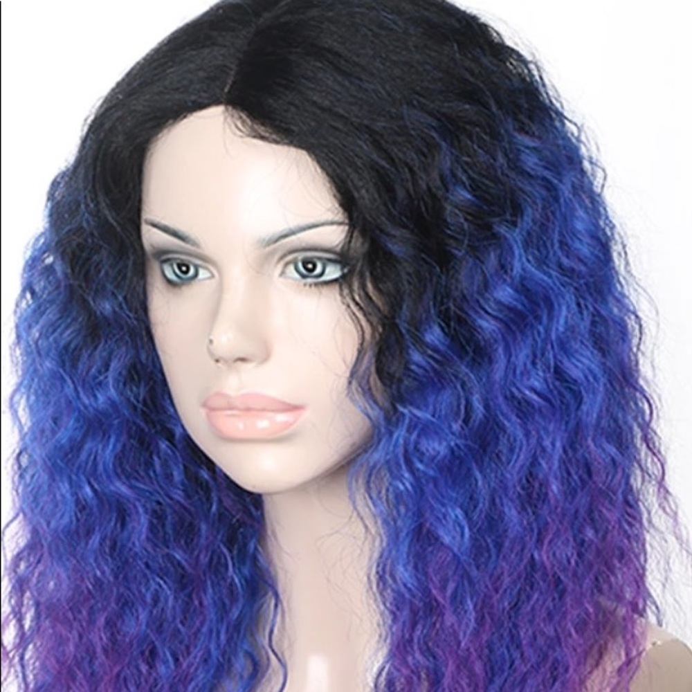 Ombré purple wig lace front